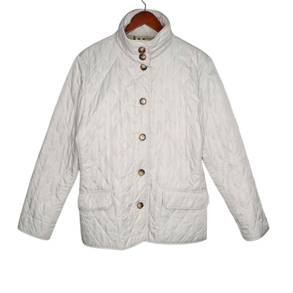 Burberry London Quilted Jacket Nova Check Lining Diamond Stitch Coat England - Picture 3 of 15